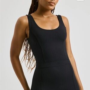 Year of Ours JOHANNA RIB ONESIE (black)